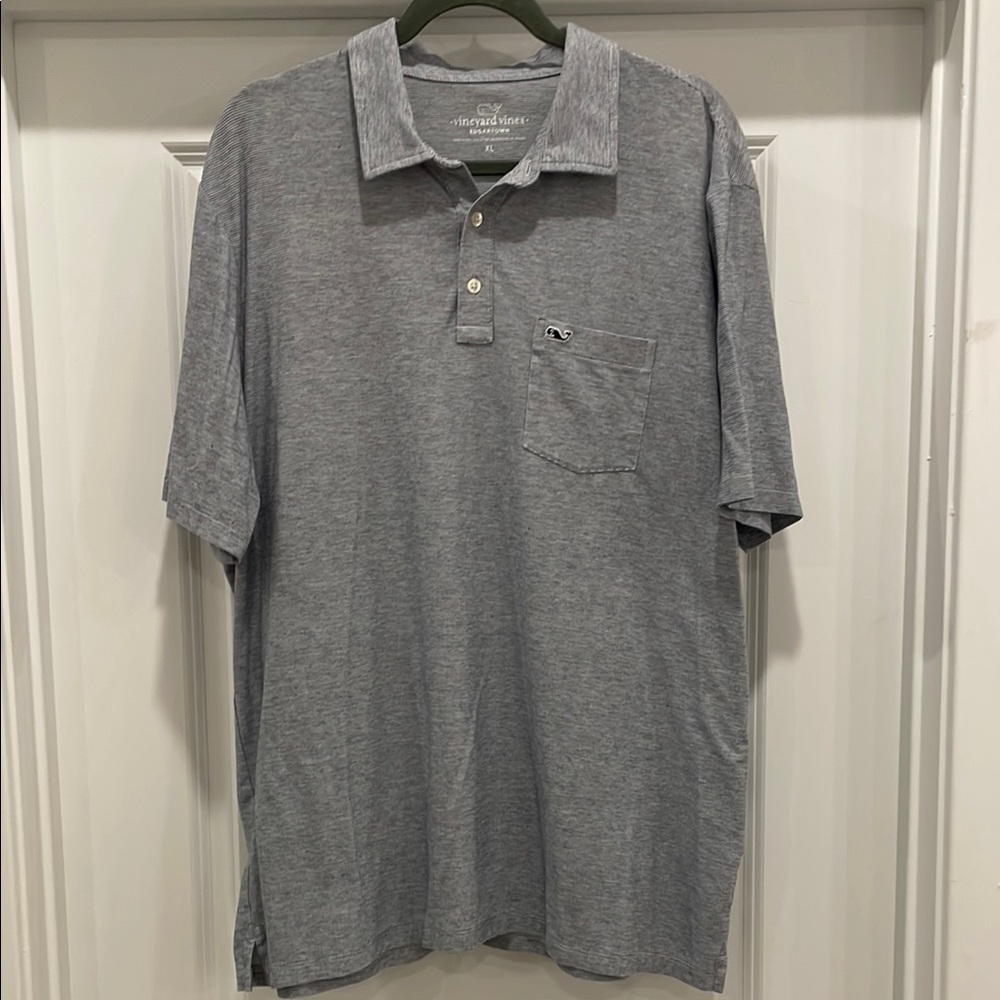Vineyard Vines Men's Gray Polo Shirt